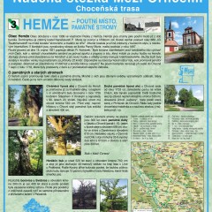 Tourist site (educational trail) source: City of Choceň Information Centre