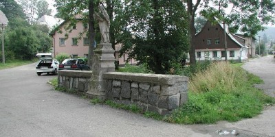 Bridge with a statue of St. John of Nepomuk. 